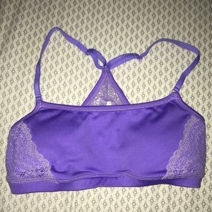 Aerie Lavender Lace Sports Bra